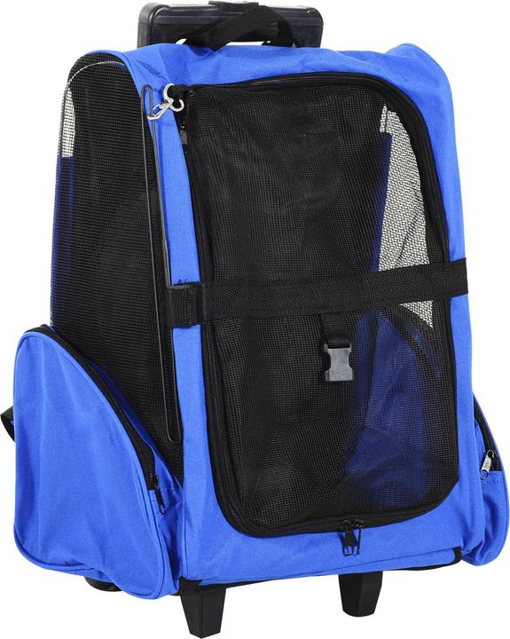 Produktbild PawHut 2 in 1 Hundetasche als Trolley oder Rucksack verwendbar (Hund, Atmungsaktiv)