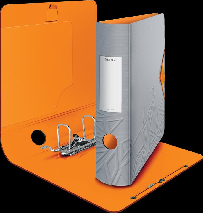Produktbild Leitz Ordner Active Urban Chic, 180 Grad, 82 mm, stone DIN A4, abgerundeter Rücken, aus Polyfoam, Du (A4, 82 mm, 1 Stück)