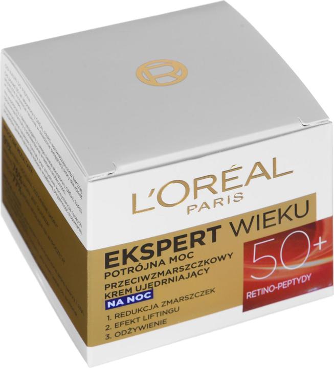 Produktbild L'Oréal Paris L'Oréal Age Specialist Expert Age 50+ night face cream 50ml (50 ml, Nachtcreme)