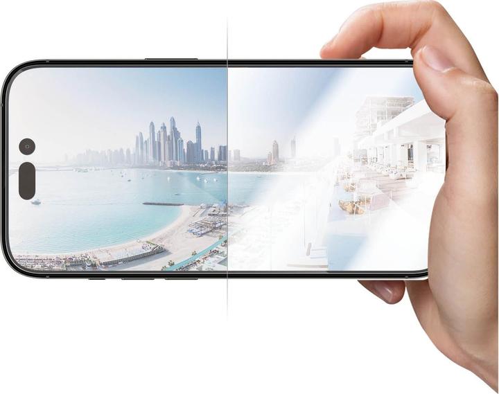 Actual product image PanzerGlass Ultra Wide Fit Anti Reflective (1 Piece, Apple iPhone 14 Pro)