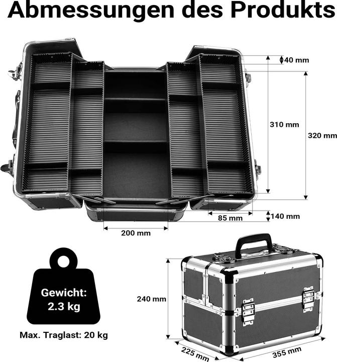 Produktbild Wiltec Alu-Transportkoffer