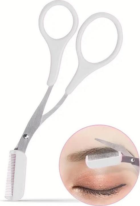 Immagine prodotto Cbx Forbici per sopracciglia con pettine, rifinitore per sopracciglia (12.50 cm)