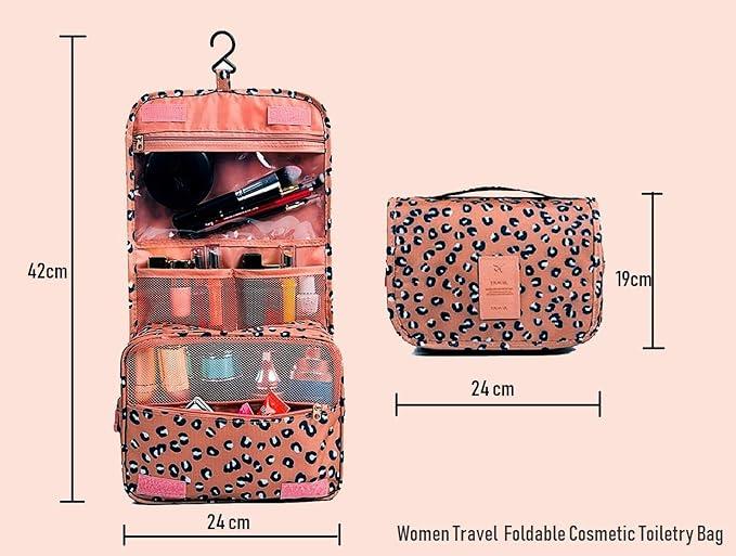 Image du produit Only-Bags.Store Sac de toilette de voyage polyvalent avec crochet - polyester résistant, sans odeur
