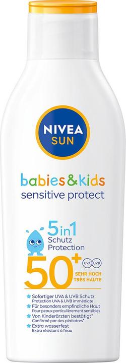 NIVEA Babies & Kids Sensitive Protect Lotion (Sun lotion, SPF 50, 200 ml, 236 g)