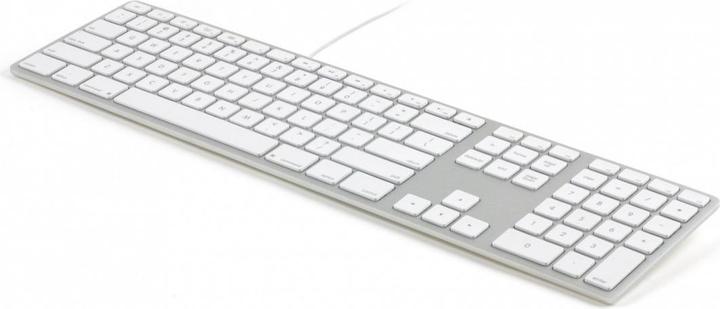 Matias Tastiera in alluminio Mac Hub 2xUSB Space Grey (Ing. Int., Cablato)