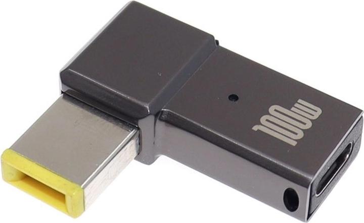 Immagine prodotto PowerGuard Adattatore USB-C per caricabatterie notebook Lenovo quadrato (10,5 x 4,2 mm) (100 W)