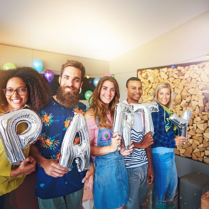 Actual product image Hermex Letter balloon S silver birthday party balloon foil balloon 40cm