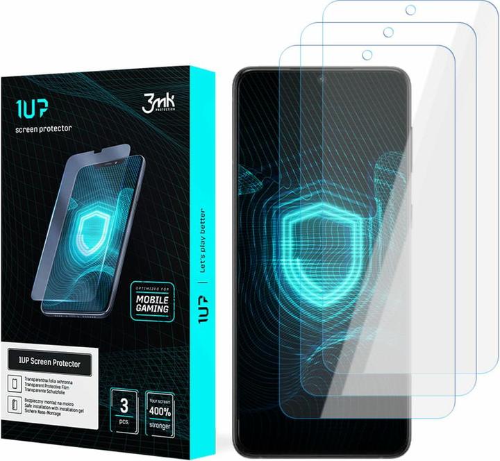 Produktbild 3MK 1UP Premium Polymer Schutzfolien 3Stk. (3 Stück, Samsung Galaxy S22+)