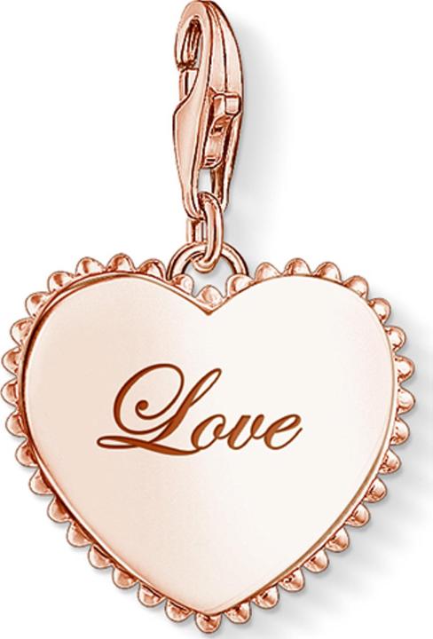 Thomas Sabo Charm-Anhänger Herz Love (925er Silber)