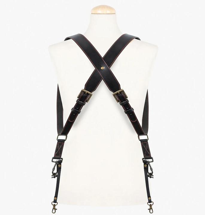 Image du produit Bronkey Tokyo Dual-Leder-Kameragurt, Schwarz, L Large