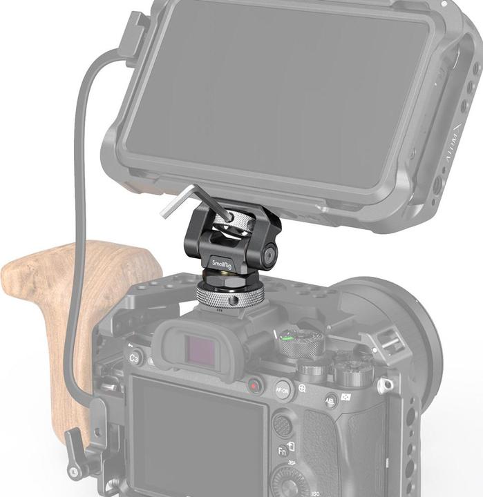 Image du produit SmallRig Support de moniteur pivotant et inclinable avec fixation par griffe froide (Accessoires pour moniteurs)