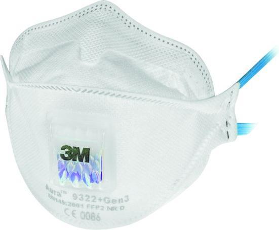 Image du produit 3M Masque de protection respiratoire Aura 9322+Gen3 avec valve (FFP2, 10 x)