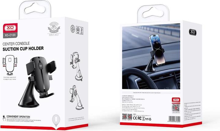 Actual product image xO car holder C120 black with suction cup