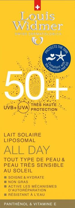 Immagine prodotto Louis Widmer Tubo di protezione solare profumato ALL DAY 50+ (Crema solare, SPF 50+, 100 ml, 135 g)