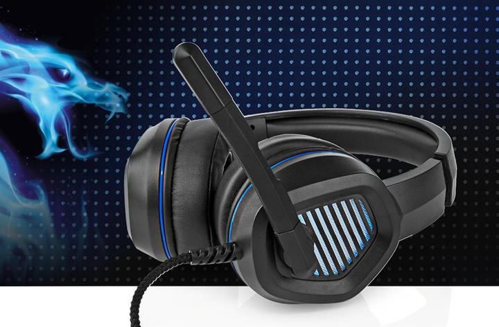 Produktbild Nedis Gaming Headset | Über Ohr | Surround | USB Type-A | Klappbarer Mikrofon | 2.10 m | LED (Kabelgebunden)