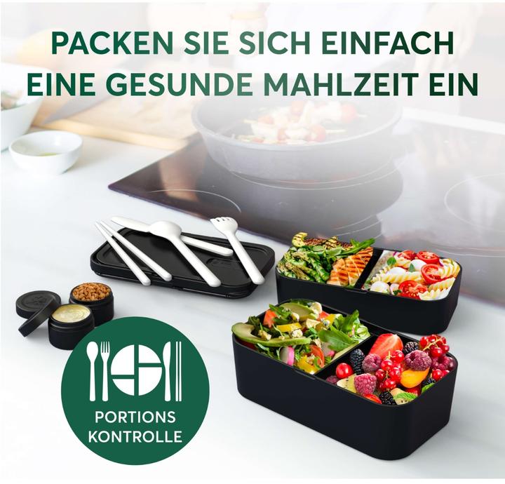 Produktbild Umami Bento Box Nestable L Bamboo Black