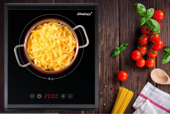 Actual product image Steba HK 25 single ceramic hob 2000W 18.5cm Touch Control from 01/25