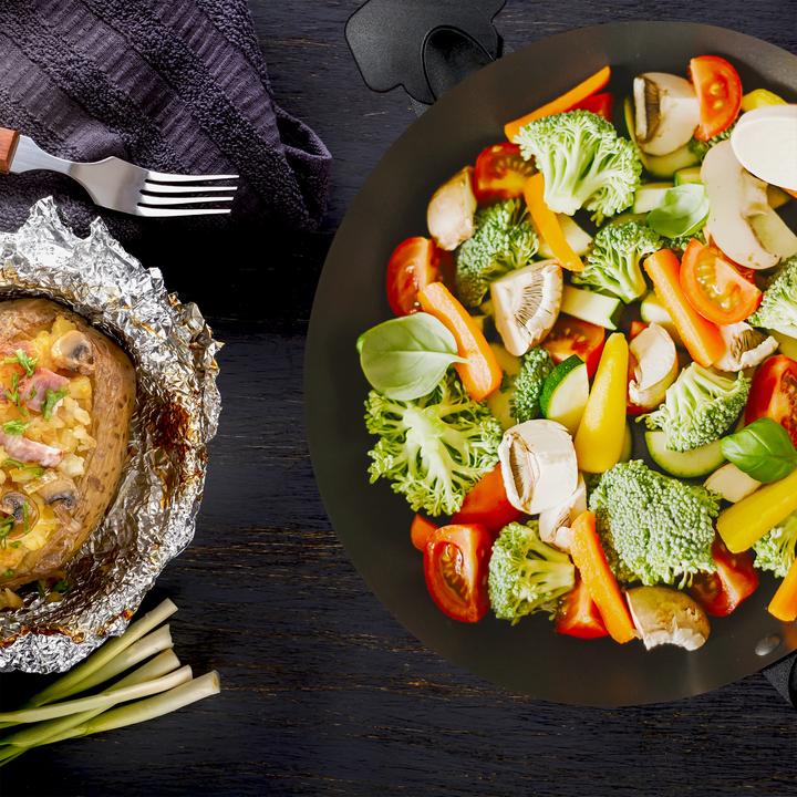 Produktbild Relaxdays Wok (Wok Pfanne, Aluminium)