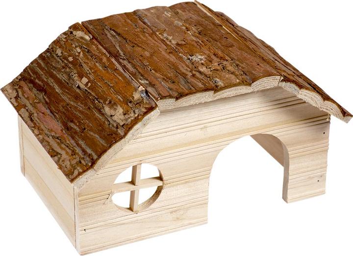 Produktbild EBI Duvo+ Holzlodge mit Rindendach Nager