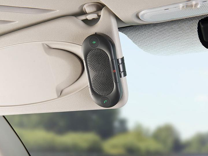 Produktbild Callstel Stereo-Kfz-Freisprecher mit Bluetooth (Siri- und Google-kompatibel) (18 h, Akkubetrieb)