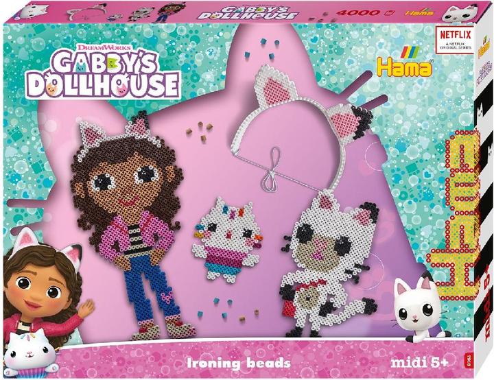 Productafbeelding Hama Strijkkralen midi "Gabby's Dollhouse", geschenkverpakking Diameter van strijkkraal midi: 5,0 mm