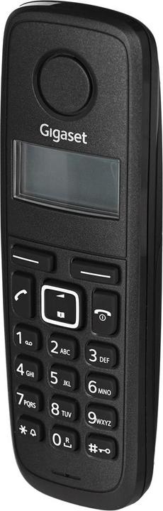 Actual product image Gigaset SIEMENS WIRELESS PHONE AL117A BLACK (S30852-H2826-D201)