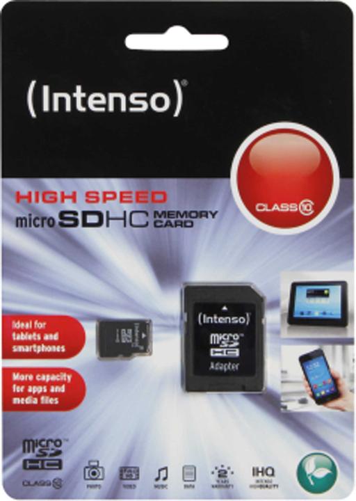 Image du produit Intenso microSD Class 10 (16 Go, microSDHC, U1)