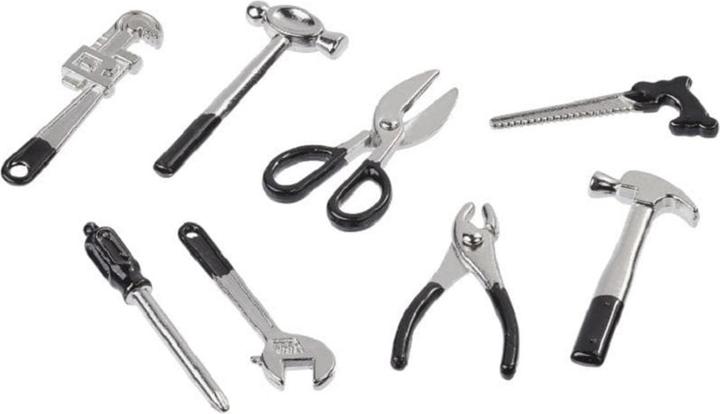 Actual product image Hobby Fun Mini utensils tool set 8 pieces