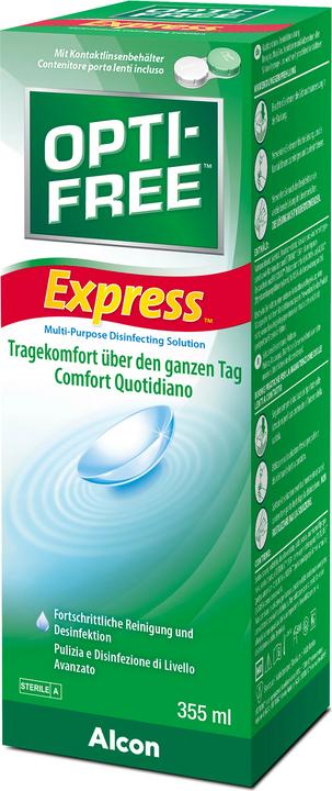 Image du produit Opti Free Express, solution d'entretien pour lentilles de contact, 355 ml (Tout en un solution, 355 ml)