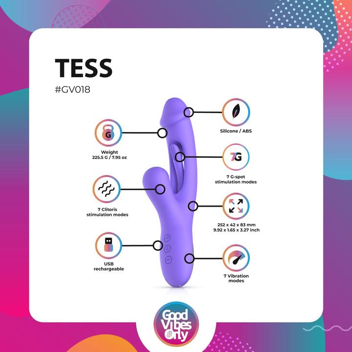 Produktbild Good Vibes Only Tess Rabbit Vibrator mit GPunktStimulator