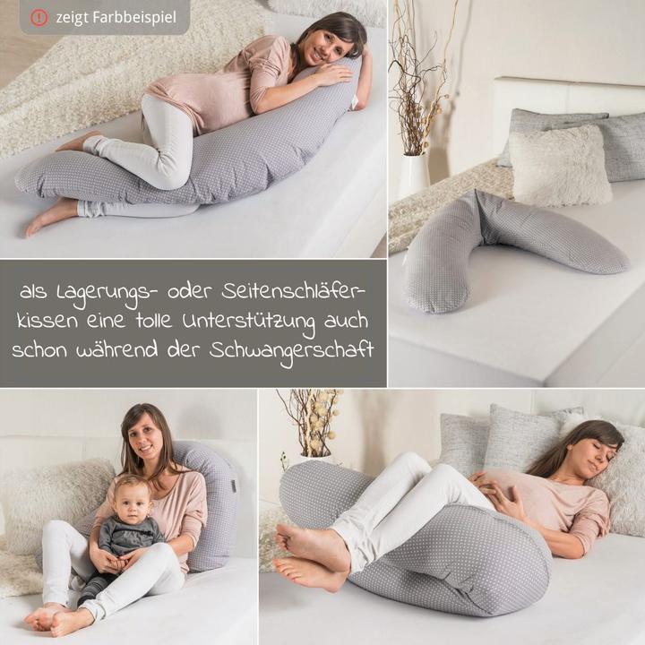 Produktbild Theraline Stillkissen Stillkissen Dodo mit Mikroperlen-Füllung inkl. Bezug (170 cm)
