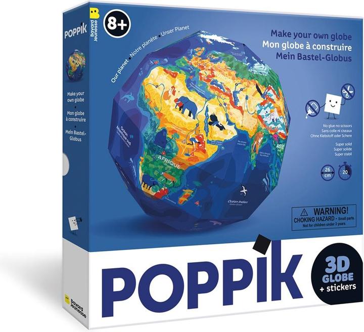 Image du produit Poppik Mon globe de bricolage, Notre planète