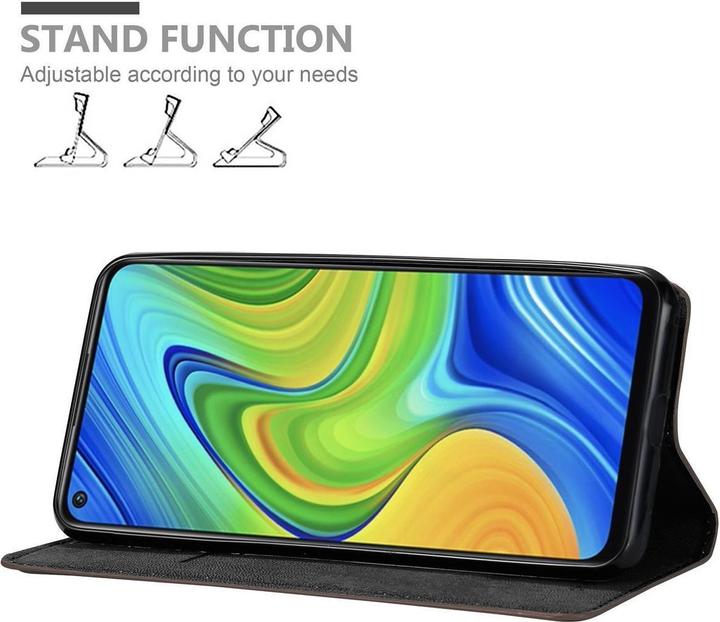 Actual product image Cadorabo Book Invisible Magnet Cover (Xiaomi Redmi Note 9)
