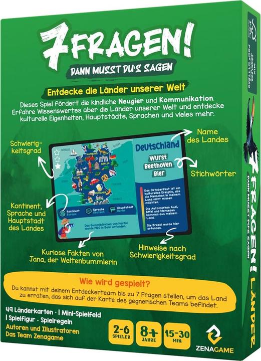Produktbild Zenagame 7 Fragen! Länder (Deutsch)