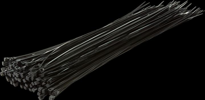 Actual product image LogiLink Cable tie 100 pieces, length: 400 mm, thickness: 4,4 mm, black (Plastic cable ties, 400 mm, 100 pcs.)