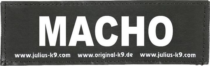 Julius-K9 Logo MACHO, 11x3cm, Gr. 0 (0, Hund, Allgemein)