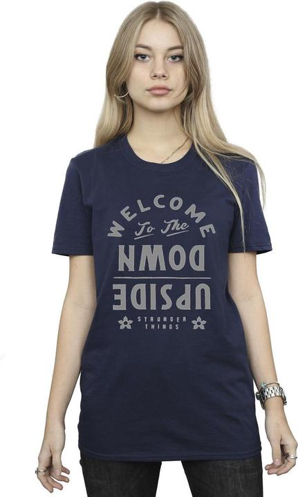 Immagine prodotto Netflix Stranger Things Welcome To Upside Down Maglietta Ampia Donna (XXL)