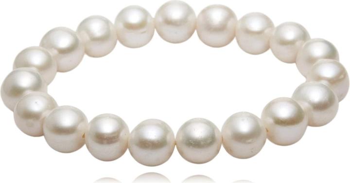 Leyda Armband Perle Weiss (19 cm, Perle)