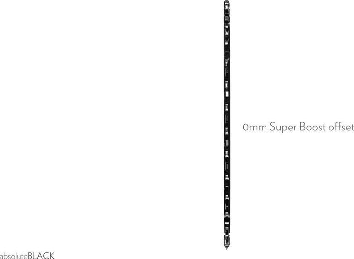 Actual product image AbsoluteBLACK OVAL Sram DM flat (0mm offset) (30)