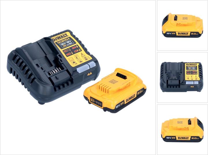 DeWalt DCB 1104 D1 Akku Starter Set 12 V / 18 V 1x Akku 2,0 Ah + DCB 1104 Ladegerät (18 V)