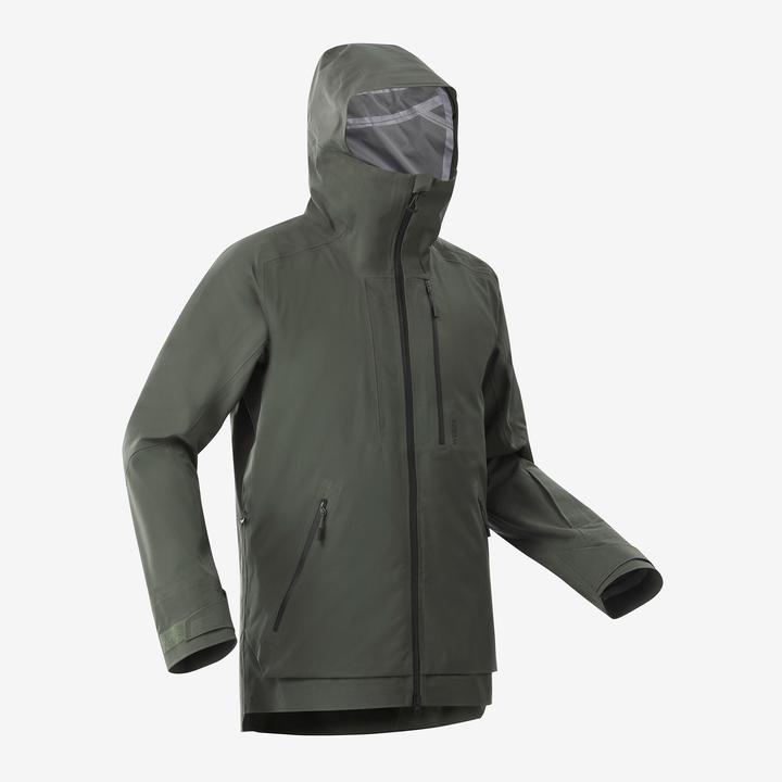 Actual product image Wedze Men's ski jacket warm and breathable - FR500 dark green (XXL)