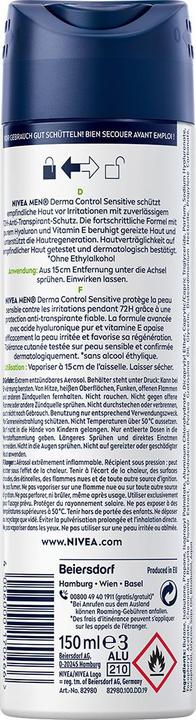 Actual product image NIVEA MEN Sensitive Protect (Spray, 150 ml)