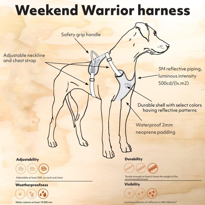 Produktbild Hurtta Weekend Warrior Hundegeschirr (39, Hund, Spazieren, Allgemein, Jogging, Hundesport)