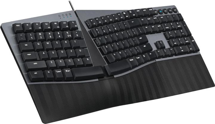 Produktbild Perixx PERIBOARD-535 DE RD, Kabelgebundene ergonomische mechanische Tastatur (DE, Kabelgebunden)