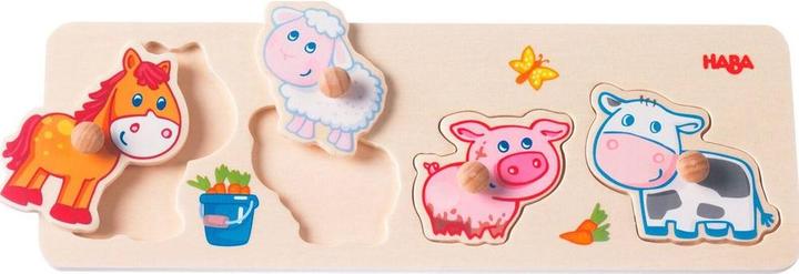 Actual product image Haba Gripping puzzle farm animal children (4 pieces)
