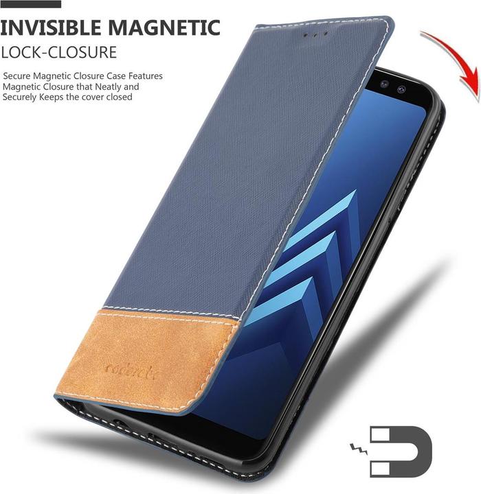 Produktbild Cadorabo X-Wallet Kunstlederkombi Hülle (Samsung Galaxy A8 (2018))