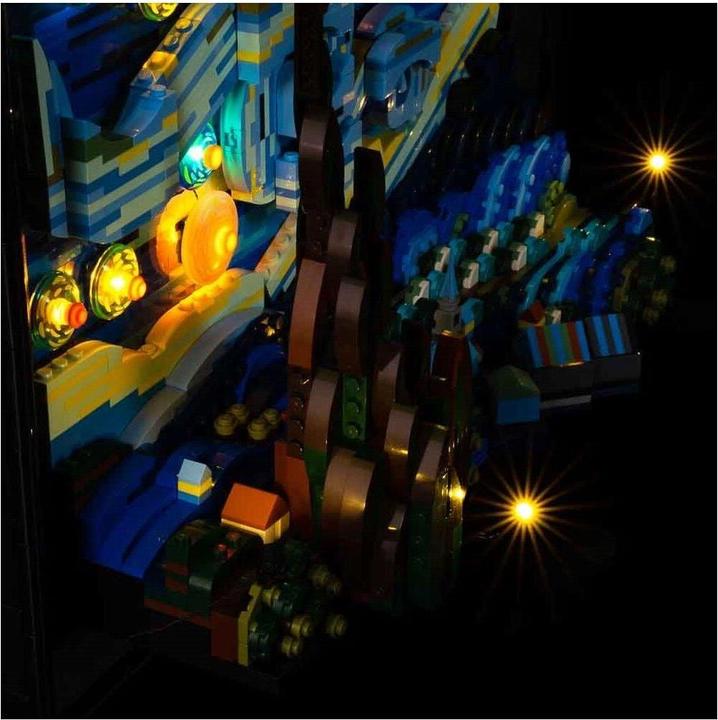 Actual product image Light my bricks LED Light Set for LEGO 21333 Vincent van Gogh - Starry Night