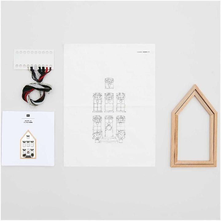 Produktbild Rico Design Stickpackung Vorgezeichnet, Haus.100191
