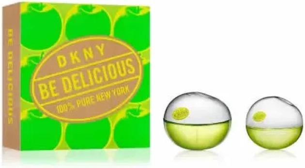 DKNY Be Delicious Eau de Parfum 2 Piece Gift Set For Women - Perfume Spray 3.4 Fl. Oz. & 1.0 Fl. Oz. (Eau de Parfum)