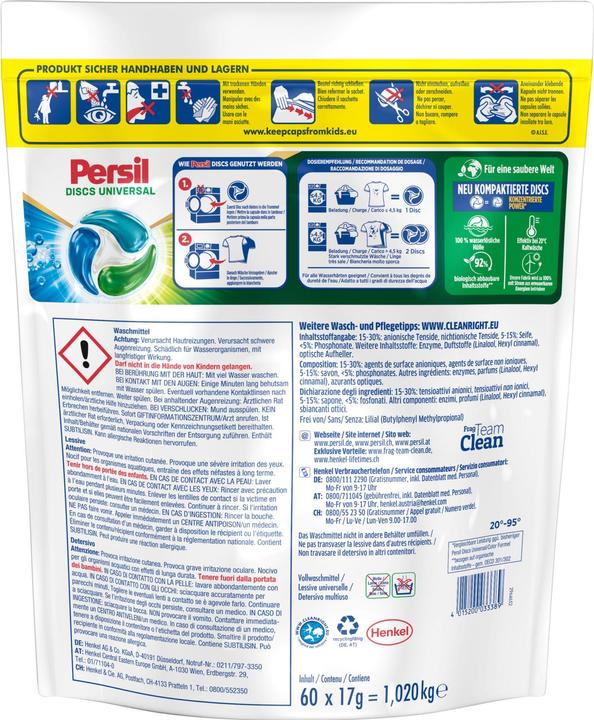 Produktbild Persil Universal Excellence (60 Waschgänge, Waschpods)